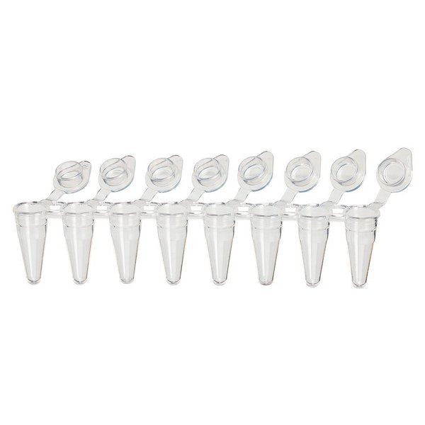 Diamondlink PCR 8-strip tubes, 0.1mL, low profile PK PCR-DL-01F